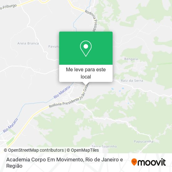 Academia Corpo Em Movimento mapa