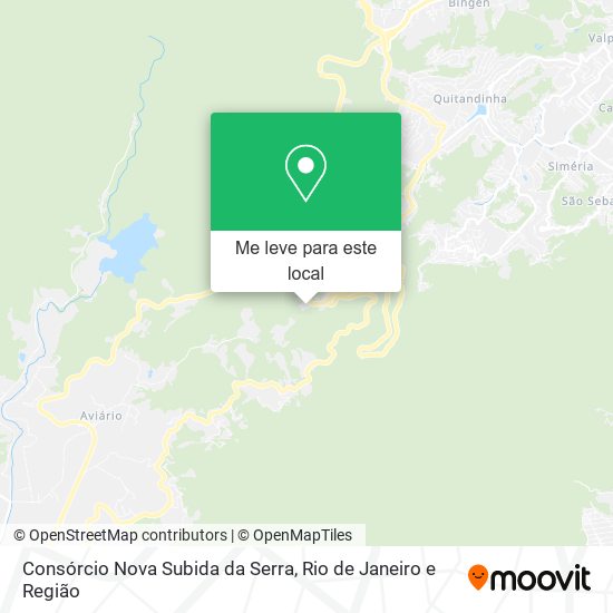 Consórcio Nova Subida da Serra mapa