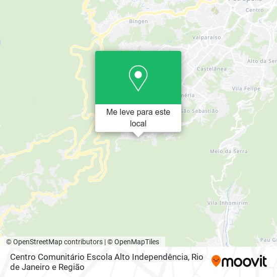 Centro Comunitário Escola Alto Independência mapa