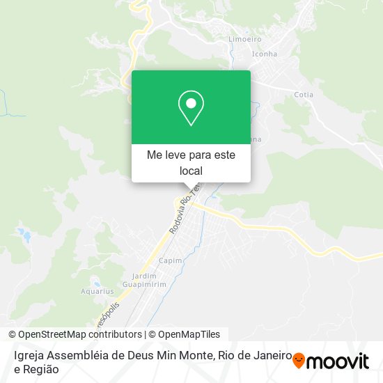 Igreja Assembléia de Deus Min Monte mapa
