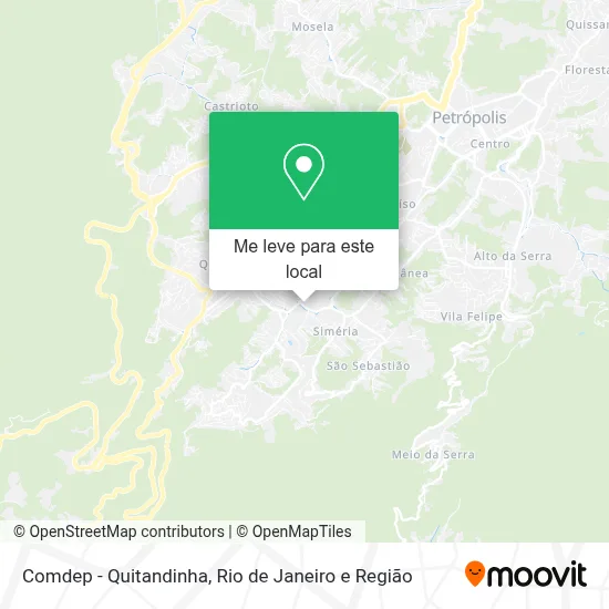 Comdep - Quitandinha mapa