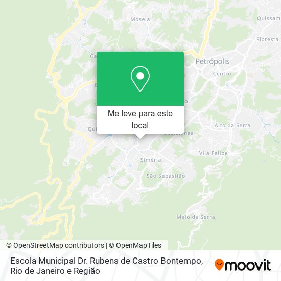 Escola Municipal Dr. Rubens de Castro Bontempo mapa