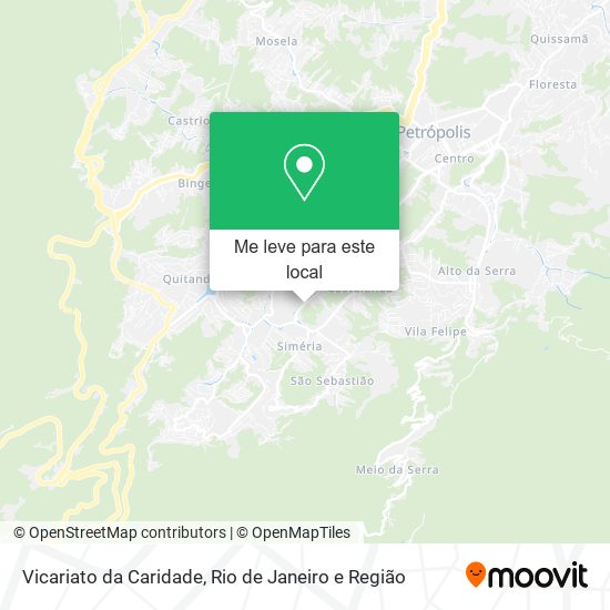 Vicariato da Caridade mapa