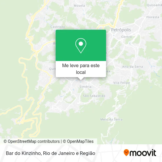 Bar do Kinzinho mapa