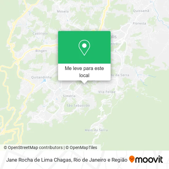 Jane Rocha de Lima Chagas mapa