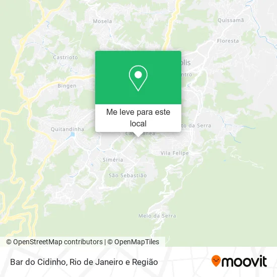 Bar do Cidinho mapa