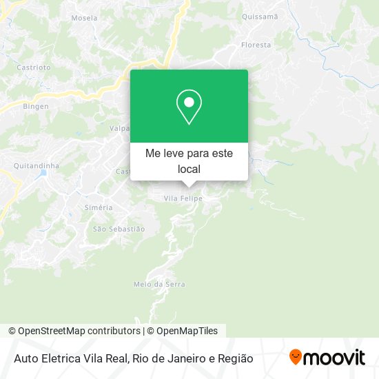 Auto Eletrica Vila Real mapa