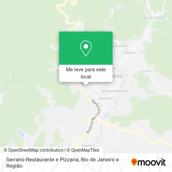 Serrano Restaurante e Pizzaria mapa