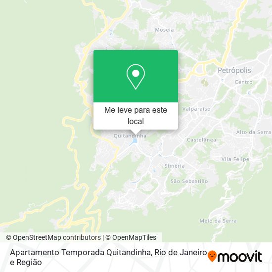 Apartamento Temporada Quitandinha mapa