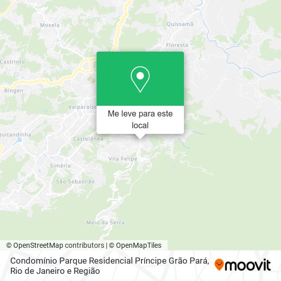 Condomínio Parque Residencial Príncipe Grão Pará mapa