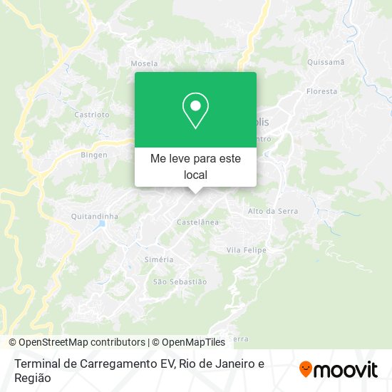 Terminal de Carregamento EV mapa