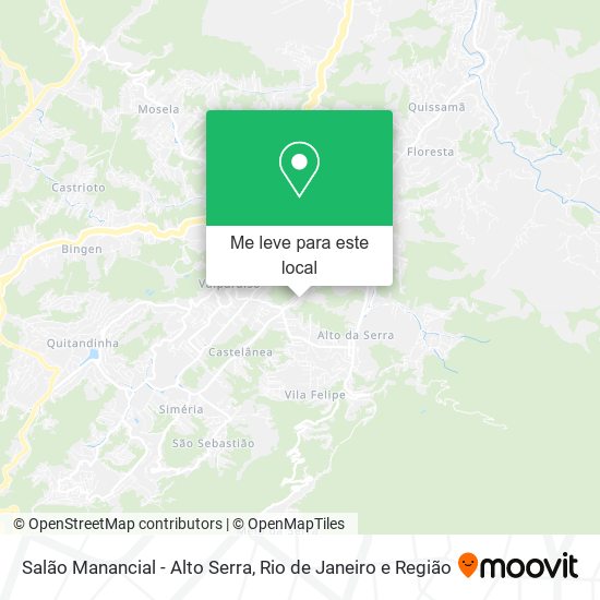 Salão Manancial - Alto Serra mapa