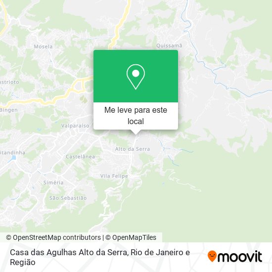Casa das Agulhas Alto da Serra mapa