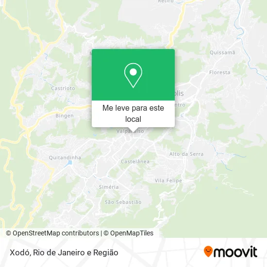 Xodó mapa