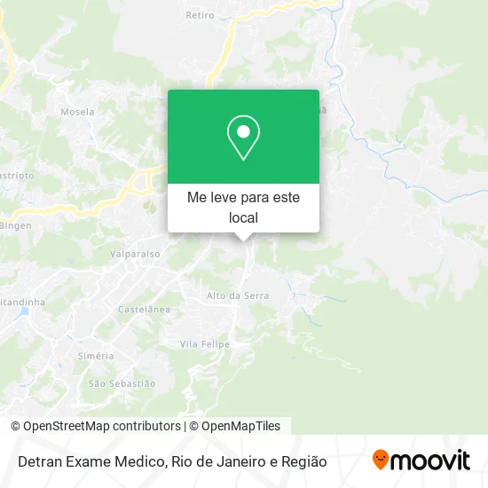 Detran Exame Medico mapa