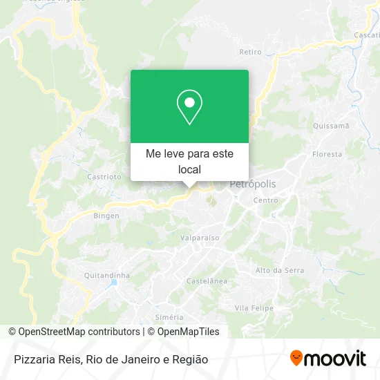 Pizzaria Reis mapa