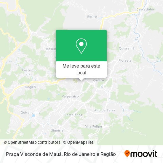 Praça Visconde de Mauá mapa