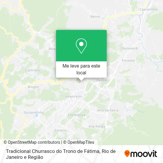 Tradicional Churrasco do Trono de Fátima mapa