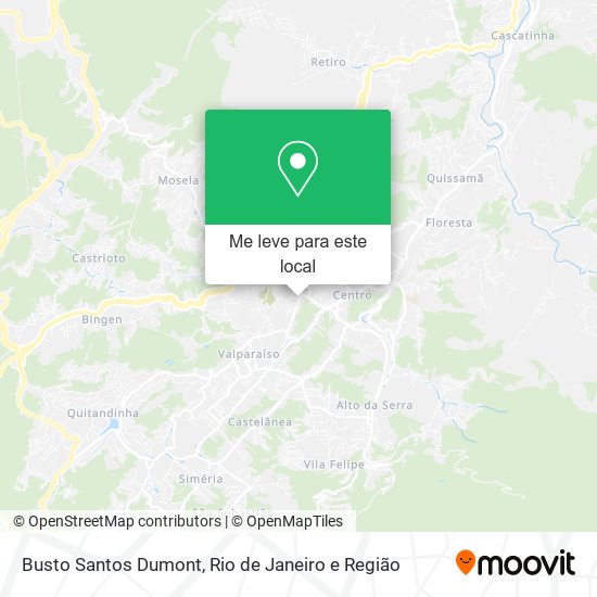 Busto Santos Dumont mapa