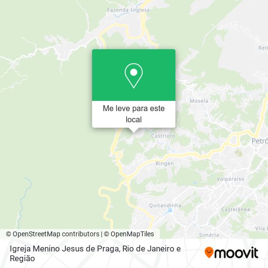 Igreja Menino Jesus de Praga mapa
