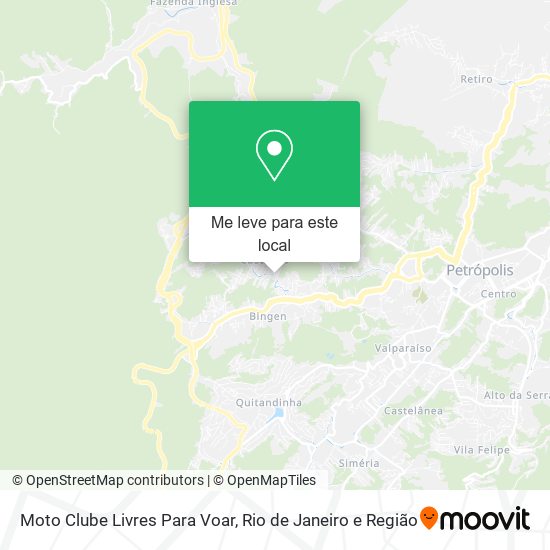 Moto Clube Livres Para Voar mapa