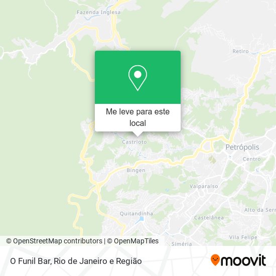 O Funil Bar mapa