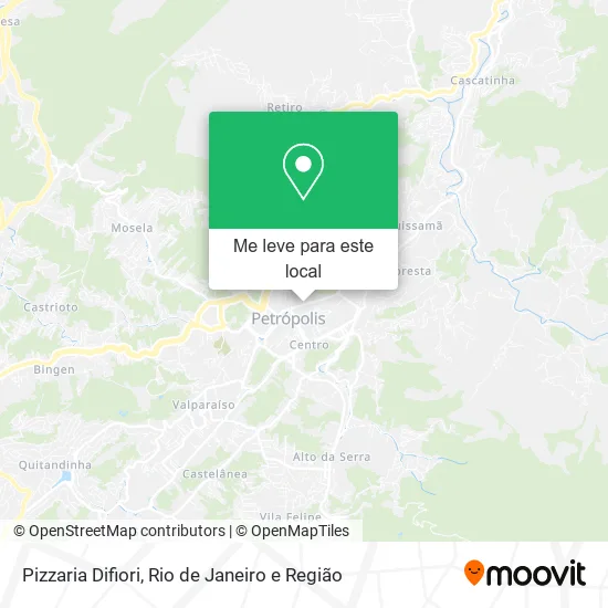 Pizzaria Difiori mapa