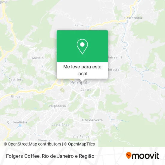 Folgers Coffee mapa