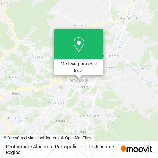 Restaurante Alcântara Petropolis mapa
