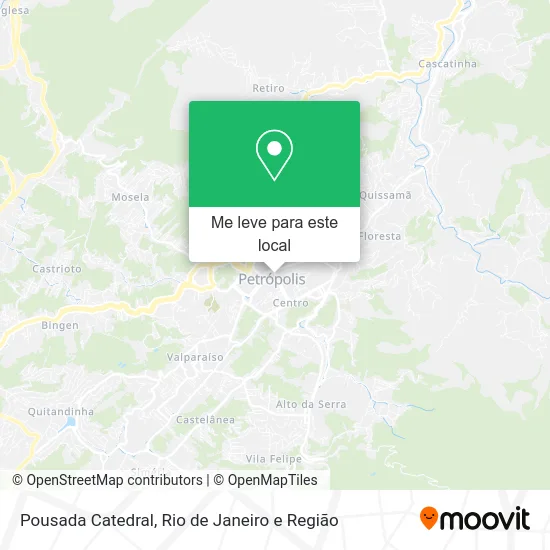 Pousada Catedral mapa