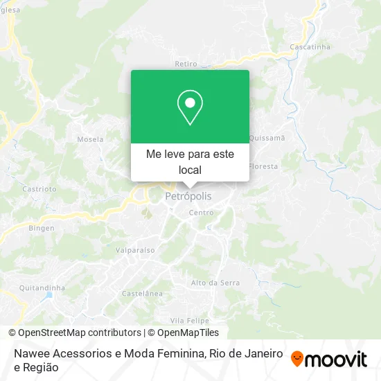 Nawee Acessorios e Moda Feminina mapa
