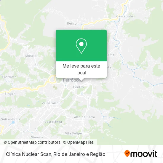 Clínica Nuclear Scan mapa