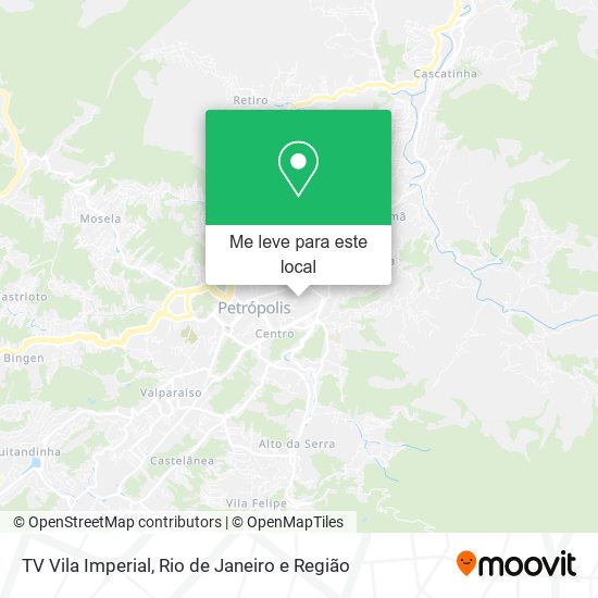 TV Vila Imperial mapa