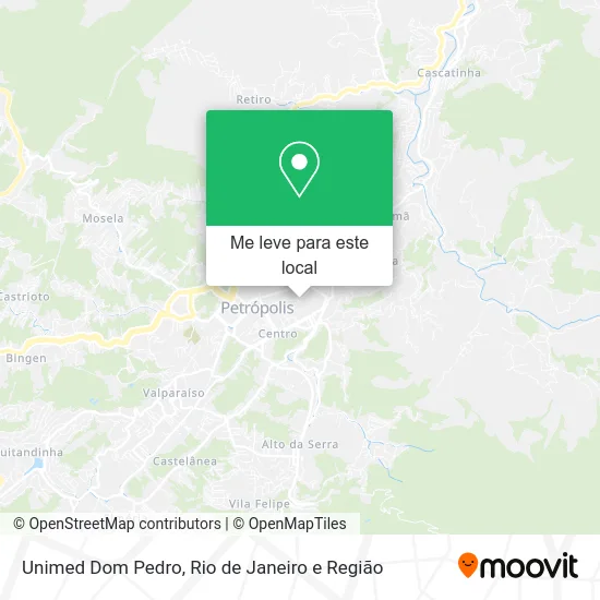 Unimed Dom Pedro mapa