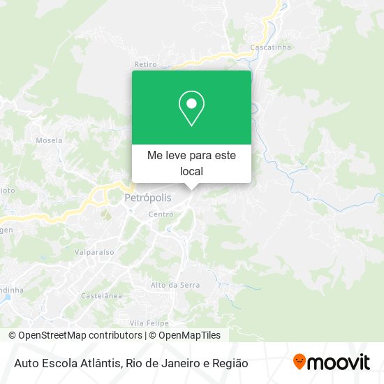 Auto Escola Atlântis mapa