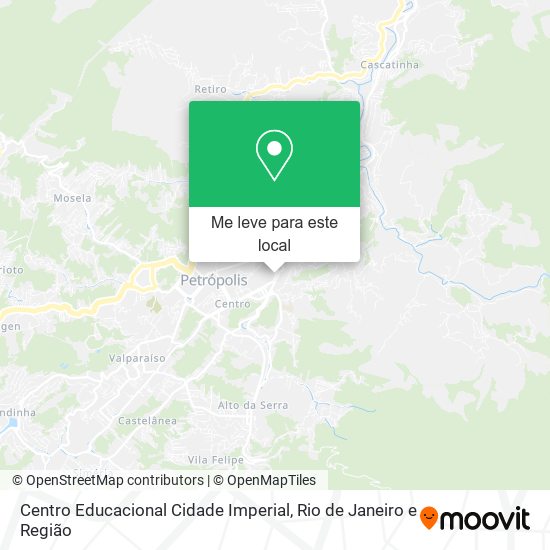 Centro Educacional Cidade Imperial mapa