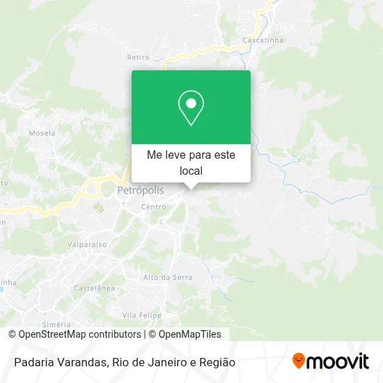 Padaria Varandas mapa