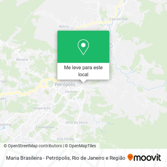 Maria Brasileira - Petrópolis mapa