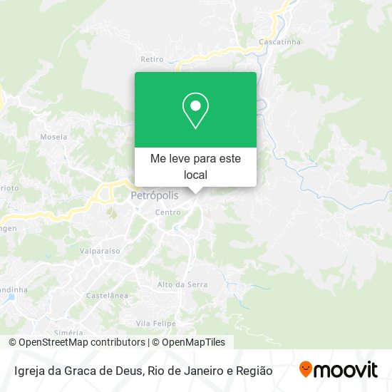 Igreja da Graca de Deus mapa