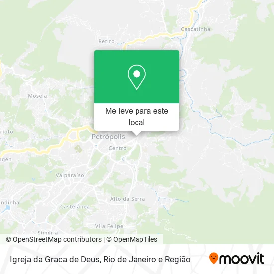 Igreja da Graca de Deus mapa