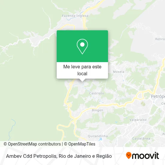 Ambev Cdd Petropolis mapa