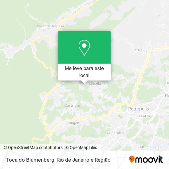 Toca do Blumenberg mapa