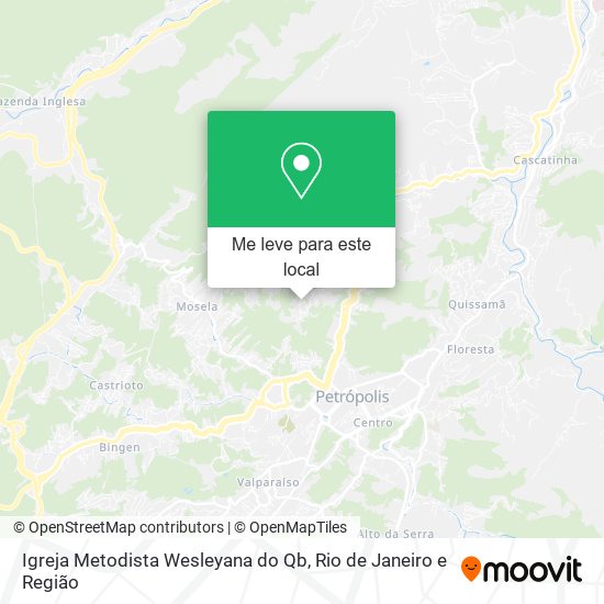 Igreja Metodista Wesleyana do Qb mapa
