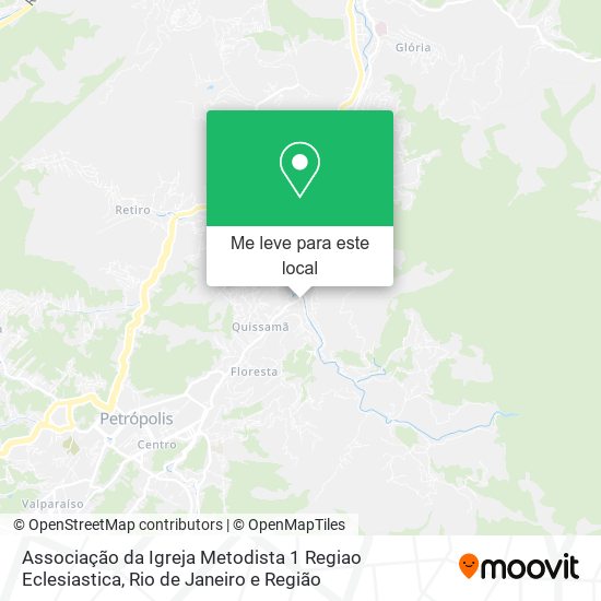 Associação da Igreja Metodista 1 Regiao Eclesiastica mapa
