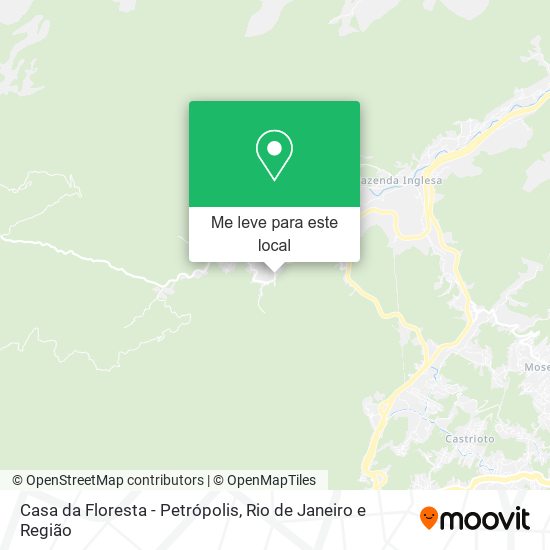 Casa da Floresta - Petrópolis mapa