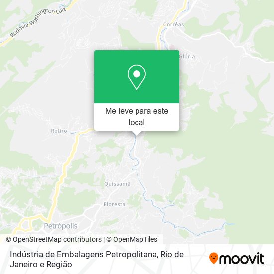 Indústria de Embalagens Petropolitana mapa