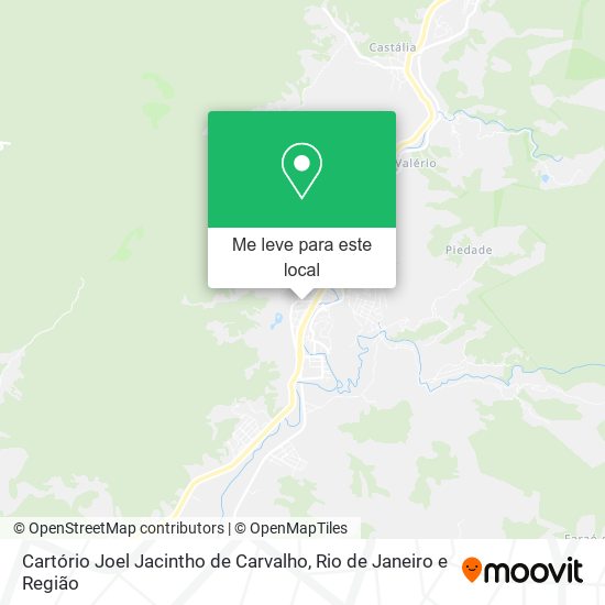 Cartório Joel Jacintho de Carvalho mapa