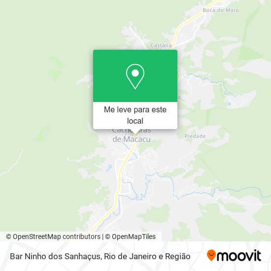 Bar Ninho dos Sanhaçus mapa