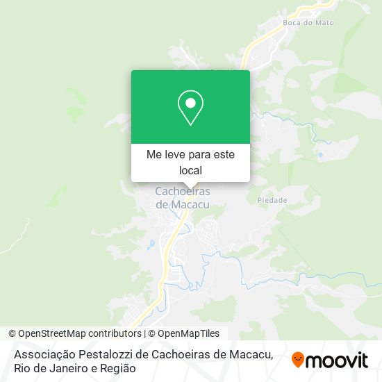 Associação Pestalozzi de Cachoeiras de Macacu mapa