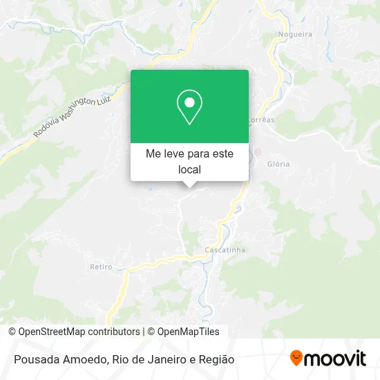 Pousada Amoedo mapa